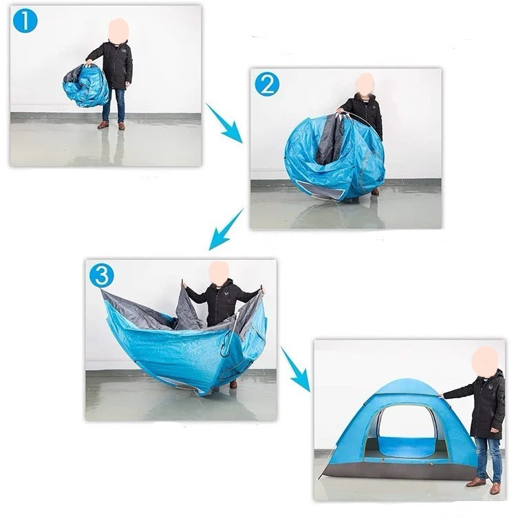 Wurfzelt Campingzelt - Zelt 2x2 Meter